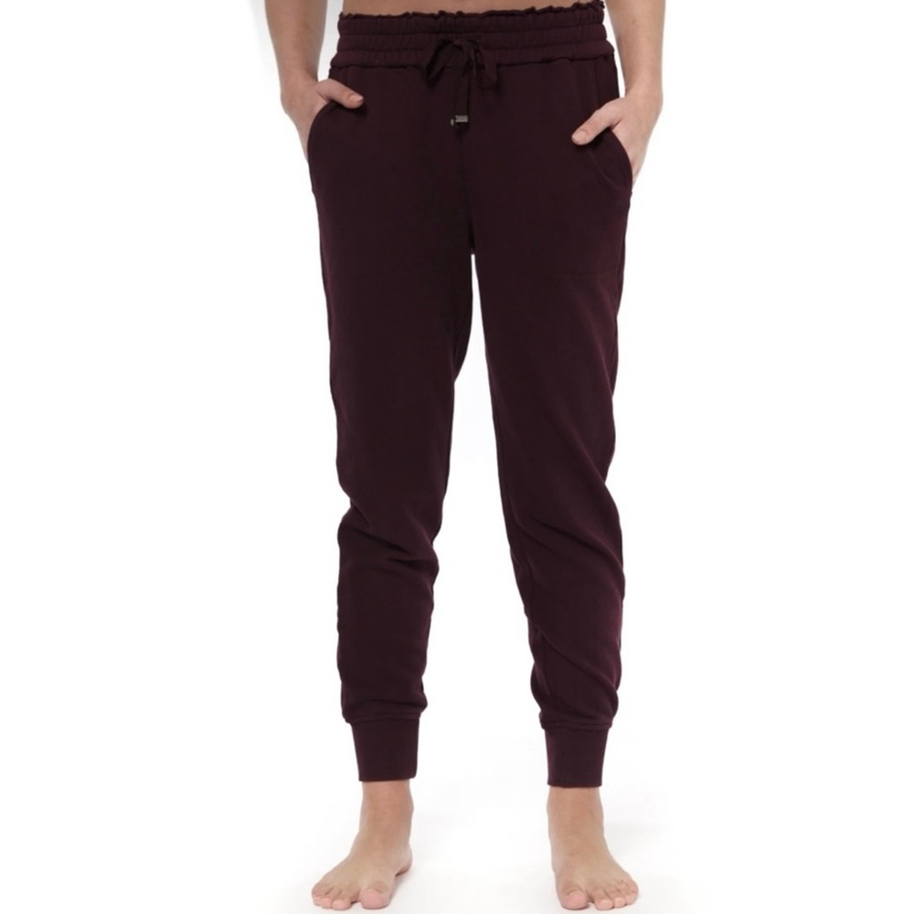 CAMI NYC PURPLE FRENCH COTTON-TERRY JOGGERS